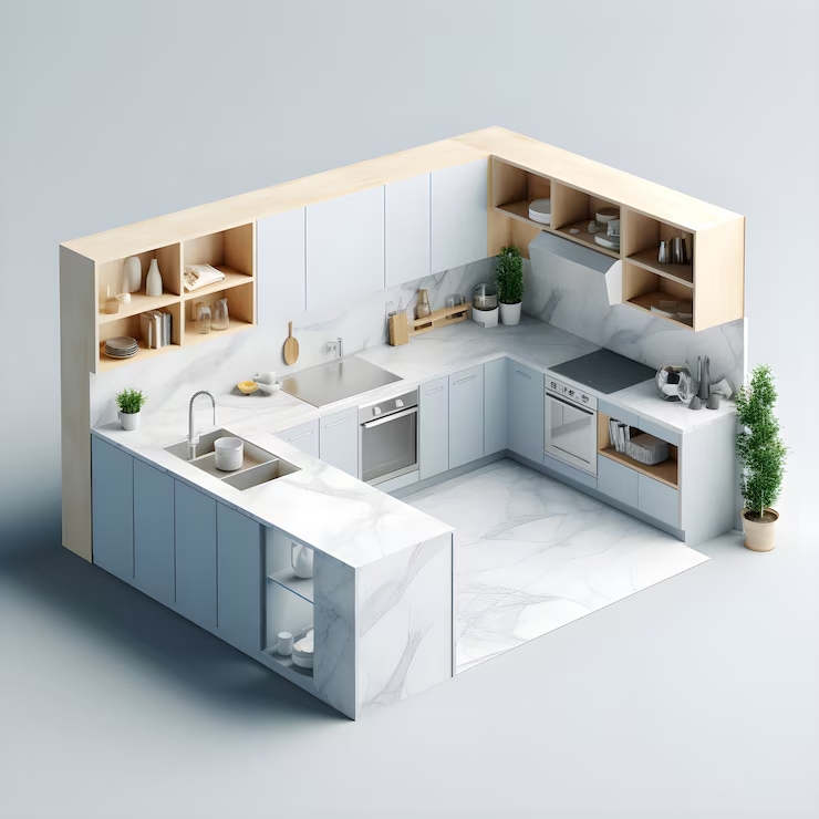 3D проект кухни